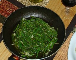 Sauteed Wild asparagus