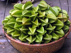 basket full of starfruit