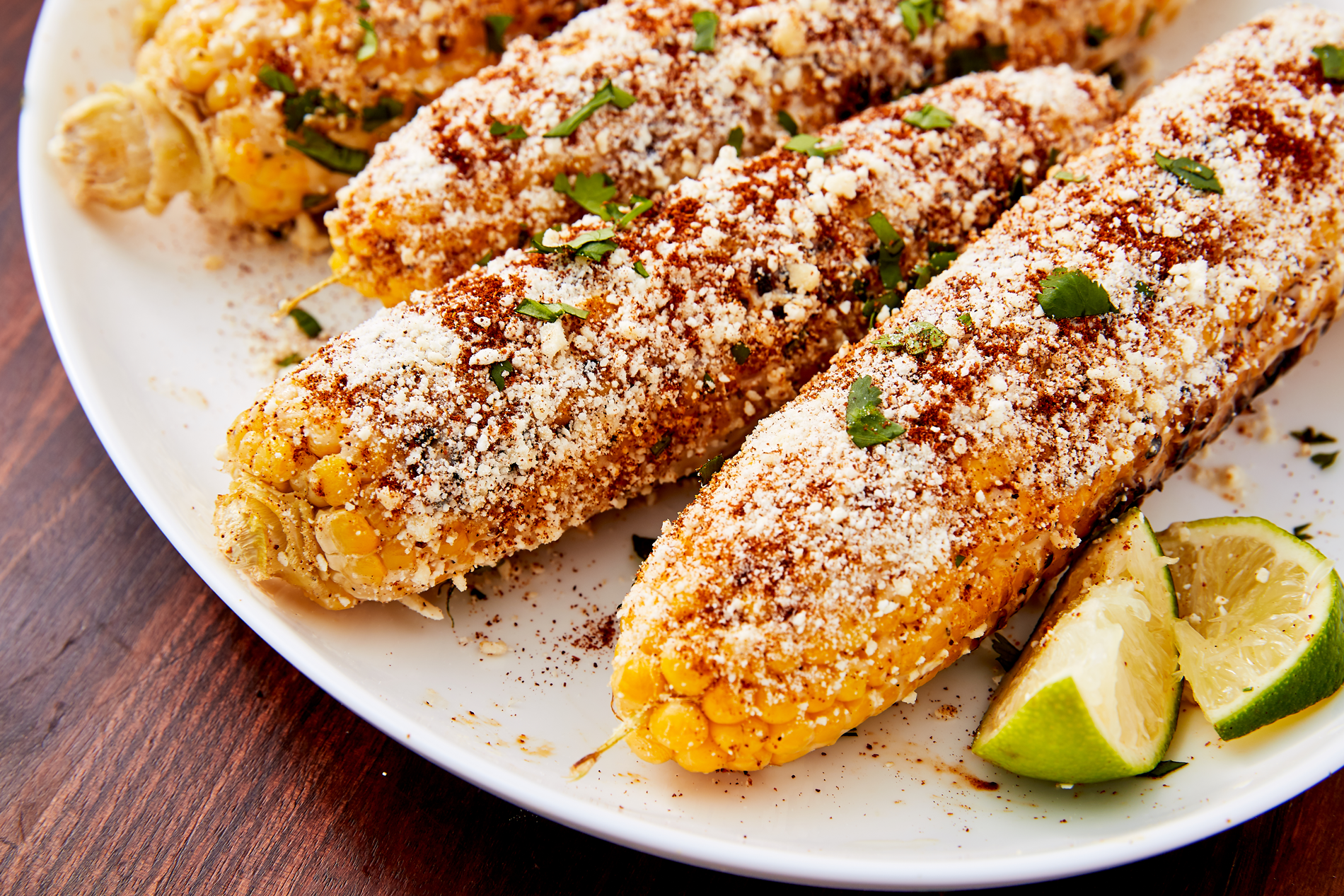 Delicious mexican street corn