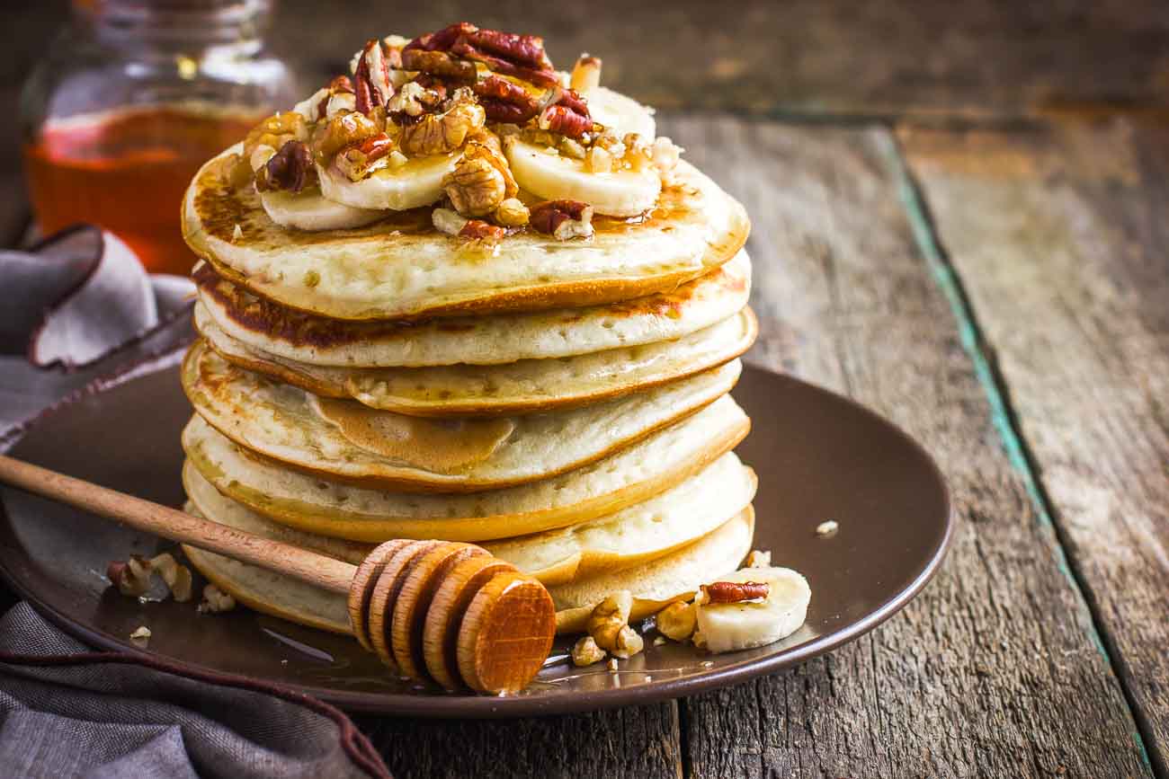 Banana Walnut Pancakes Recipe