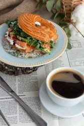 salmon bagel